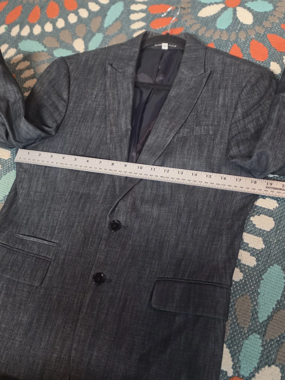 Express Men's Photographer fitted blazer jacket 36 Short